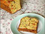 Cake au thon, aux poivrons et à la farine de pois chiches (délicieusement parfumé et très moelleux !!!)