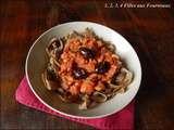  Tagliatelles  de galettes de blé noir et bolognaise au thon