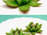 Technique de Cuisine: Comment Faire une Fleur de Lotus en Kiwi