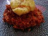 Oeuf mollet frit, Quinoa tomate romarin