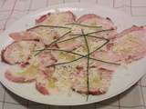 Carpaccio de rôti de porc une spécialité italienne