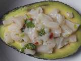 Tartare de coquilles St Jacques et avocat