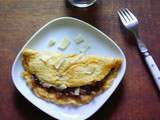 Omelette roulé aux cèpes et parmesan