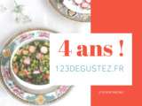 Anniversaire 4 ans du blog 1,2,3…Dégustez et concours