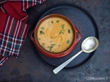 Soupe de légumes racines à la raclette