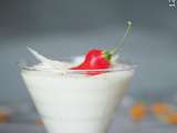 Verrine facile chou-fleur mascarpone et piment