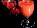 Smoothie banane framboise mandarine et courgette