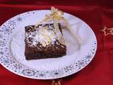 Brownie chocolat café et neige de coco