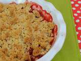 Crumble rhubarbe et fraises