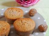 Muffins au marrons et à la rose