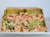 Terrine de courgettes aux deux saumons