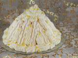 Vacherin nuage: calissons, meringues et chantilly