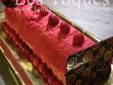 Buche aux framboises