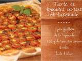 Tarte de tomates cerises et tapenade