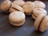 Macarons chocolat-bergamote (meringue italienne)