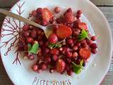 Nage de fraises des bois au sirop de sureau