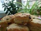 Scones à la crème fraiche et aux cramberries