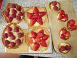 Tartelettes aux framboises et aux fraises