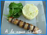 Brochettes de coquilles St Jacques et mini-andouilles au lard maigre