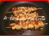 Brochettes de poulet au gingembre