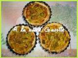 Tartelettes poireaux, crevettes, curcuma