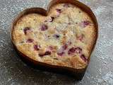 Brownie chocolat blanc et framboise pour la  Sans Valentin 