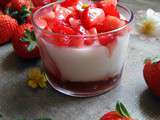 Panna cotta vegan à la confiture de fraise