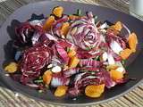 Salade endives amandes abricots