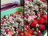 Ceci n'est pas un fruit - Crumble rhubarbe-fraise