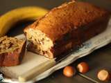 Banana bread choco noisettes aux flocons