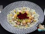 Carpaccio concombre betteraves au gingembre