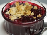 Crumble aux cerises