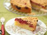 Gâteau crumble aux framboises