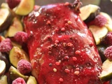 Magret de canard aux figues et framboises