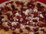 Pancake géant au levain et framboises