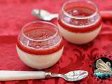 Panna cotta au coulis de fraises