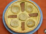 Quiche au thon, artichauts et petits pois