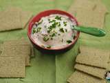 Tartinade de thon, crackers chou kale