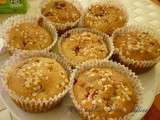 Muffins à la fraise et au chocolat blanc