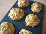 Muffins bleu d'Auvergne courgette