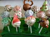 Cake pop de noel