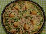 Quiche qui rit aux petits pois