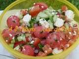 Salade rose ,blanche et verte