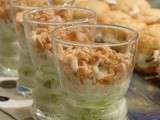 Verrine de tzatziki surimi cacahuete