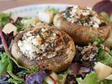 Champignons farcis au fromage et aux herbes de Cyril Lignac