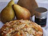 Gâteau poires, chocolat & pain d'épices