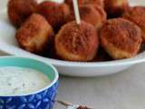 Croquettes de saumon sauce moutarde à l'ancienne