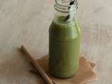 Milk shake banane, miel et thé matcha pour la battle food #30