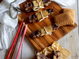 Barres chocolat biscuits sans gluten lait œuf