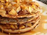 Gâteau de crêpes aux pommes et poires, bio {sans gluten / sans oeufs / végétarien}